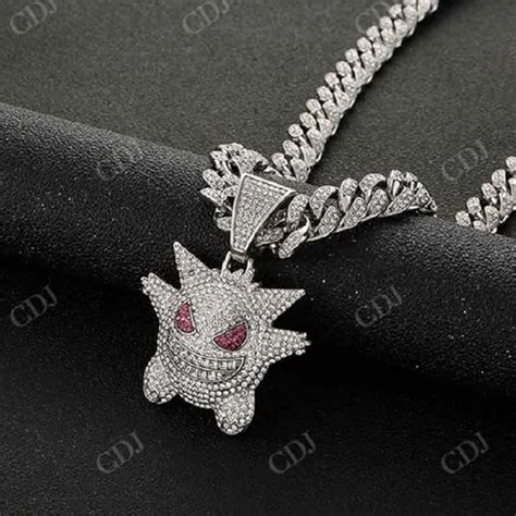 CustomDiamJewel Real Diamonds Anime Pokemon Figure Cartoon Iced Out