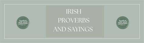 30 Famous Irish Sayings And Proverbs The Sweater Shop