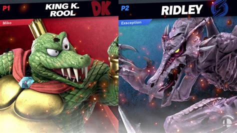 LSW Captain Diddy King K Rool Vs Exsception Ridley WSs Ult