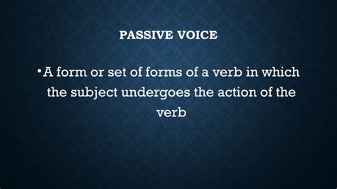 Understanding Active And Passive Voice Pptx