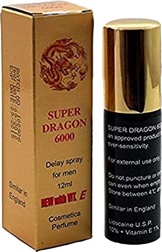 Super Dragon 6000 Delay Spray for Men with Extra Vitamin E- Extra ...