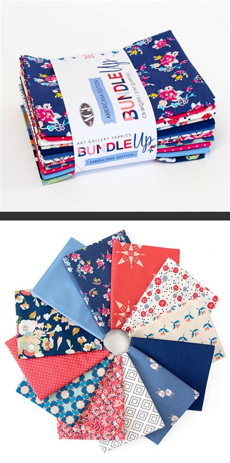 Americana Edition 12 Fat Quarter Bundle Art Gallery Quilt Fabric