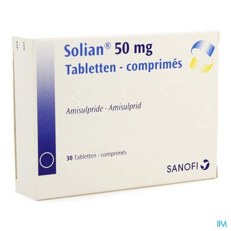 SOLIAN 50 COMP 30 X 50 MG Apotheek Thiels