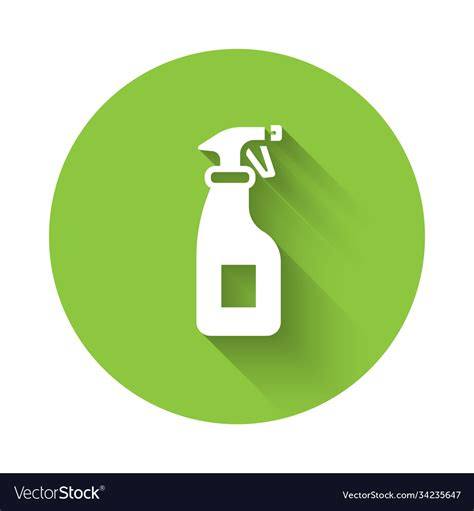 White Cleaning Spray Bottle With Detergent Liquid Vector Image