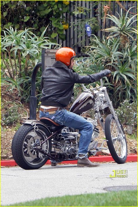 Brad Pitt is Motorcycle Man: Photo 942691 | Photos | Just Jared ...