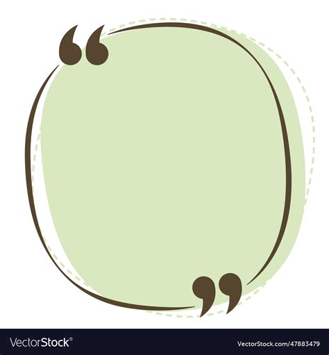 Quote Box Frame Design Graphics Royalty Free Vector Image