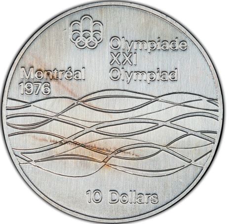 10 Dollars Montréal Olympics Swimming Water Canada Numista