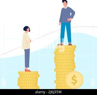 Salary Difference Wage Gap Between Rich And Poor People With