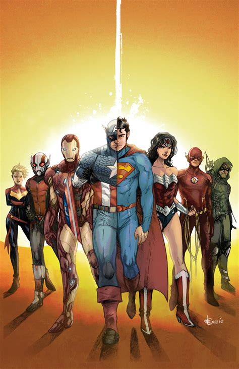 Commission - JLA / Avengers Poster (Colors) by AenTheArtist on DeviantArt