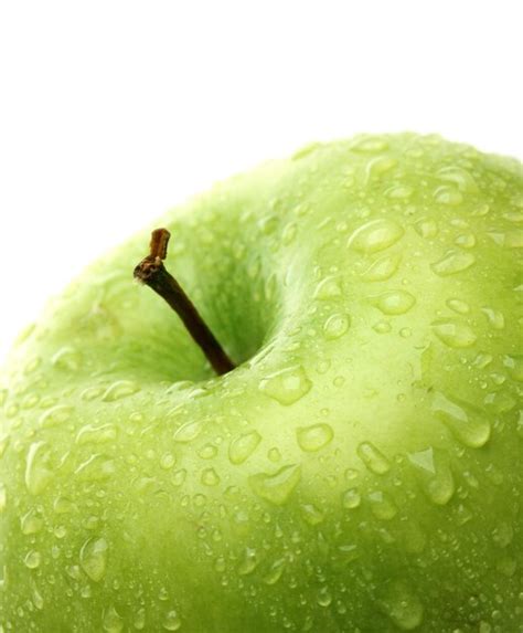 Premium Photo Ripe Green Apple Isolated On White