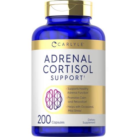 Carlyle Adrenal Support Cortisol Manager With Ashwagandha And Rhodiola 200 Capsules 200