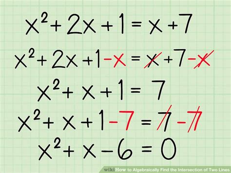 Ways To Algebraically Find The Intersection Of Two Lines