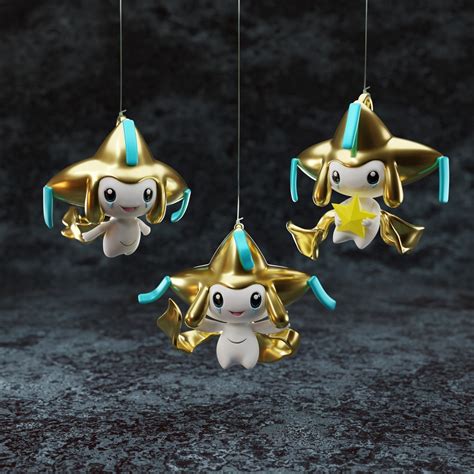 Jirachi 3 Poses Model Figurine Multiple Sizes Fully Colored Or