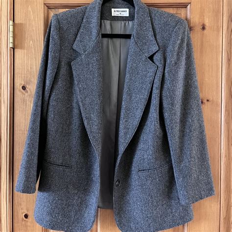 Alfred Dunner Women S Grey Jacket Depop