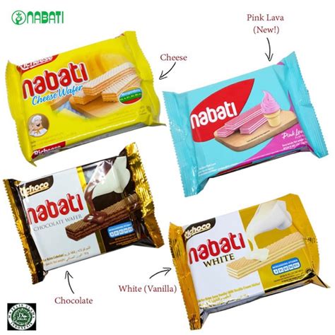 Nabati Cheese Choco White Pink Lava Wafer Extra Pcs X G