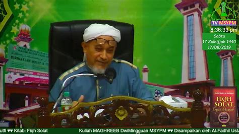 Kuliah Sebelum Juma At Mingguan MSYPM Al Fadhil Ustaz Mohd Nazri Al