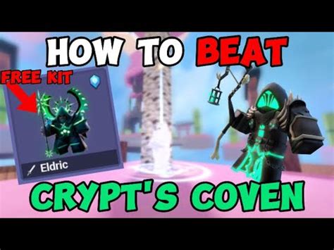 How To Beat Crypt S Coven For A Free Kit Roblox Bedwars Youtube