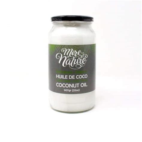 Huile de Coco Biologique MÈRE NATURE Aliments Merci