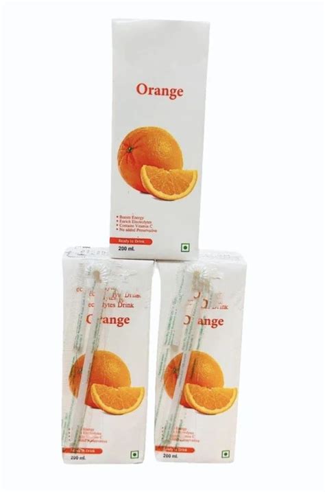 Orange Tetra Pack Energy Drink Packaging Size 200 Ml At Rs 20 Piece