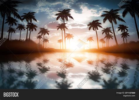 Beautiful Sunset Beach Image Photo Free Trial Bigstock