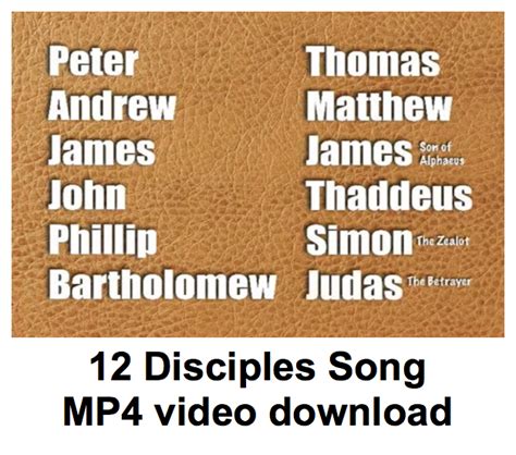 12 Disciples Song MP4 Video Download