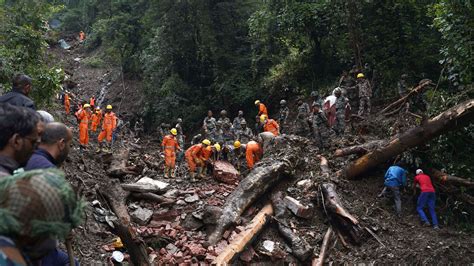 India At Least 72 People Killed In Flash Floods And Landslides