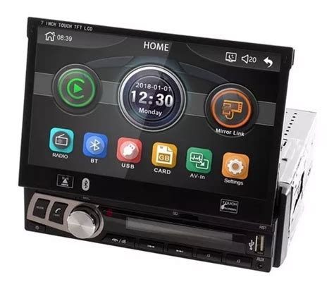 Radio Auto Motorizada Mirror Link Din Pantalla Hd Tactil Cuotas Sin