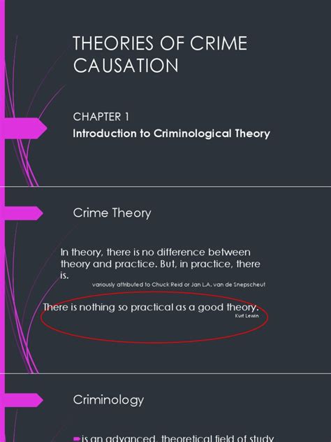 Theories Of Crime Causation Part 1and2 Pdf Criminology Positivism