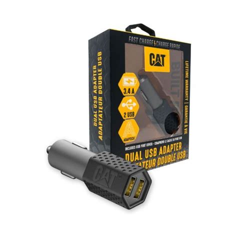 Cargador para vehículo doble usb Caterpillar Tienda Finning Casanova