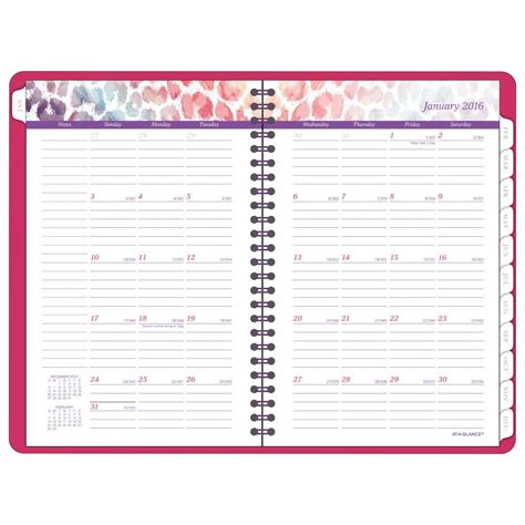 Amazon.com : AT-A-GLANCE Desk Weekly/Monthly Appointment Book/Planner ...