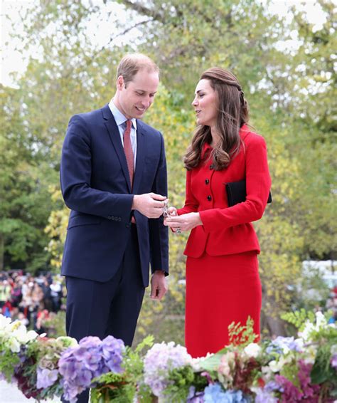 Royal Tour Kate Middletons Red Luisa Spagnoli Suit In Christchurch