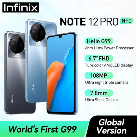 World Premiere Infinix Note 12 Pro 4g Nfc Smartphone Helio G99