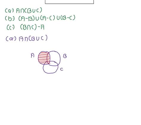 Solved The Venn Diagram Shows Anb Uc Use Venn Diagrams To Determine