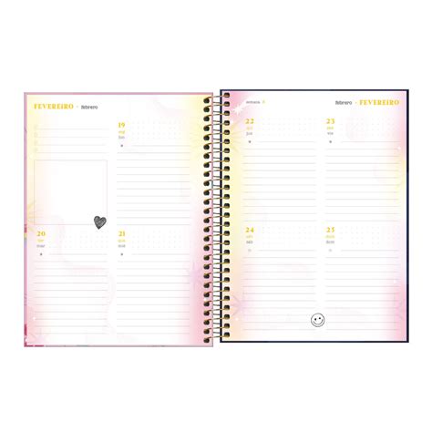 Planner Espiral Capricho 2024 Tilibra Rosa