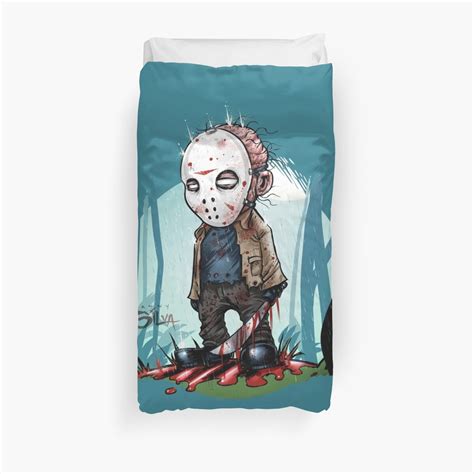 Little Jason Voorhees Duvet Covers By Dsilvadesigns Redbubble