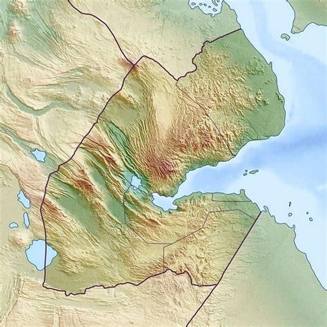 Large Detailed Political Map Of Djibouti With Roads Djibouti Large Images