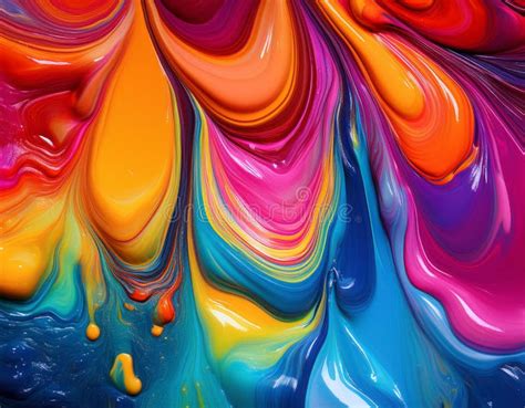 Abstract Colorful Melting Effect Stock Illustration Illustration Of