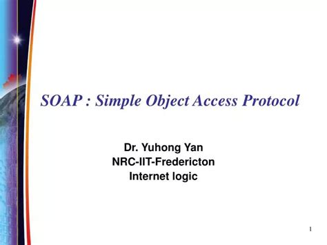 PPT SOAP Simple Object Access Protocol PowerPoint Presentation