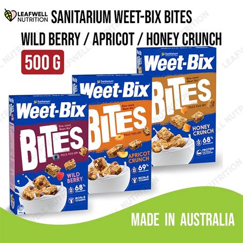 Sanitarium Weet Bix Apricot Crunch Bites 500g Wild Berry Honey Crunch