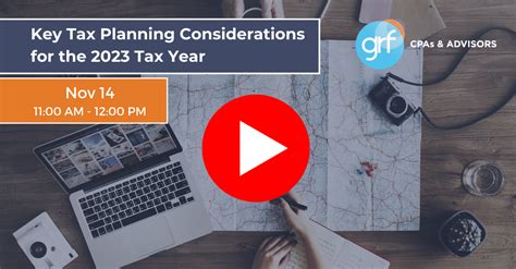 2023 Year End Tax Planning Resources Grf Cpas And Advisors