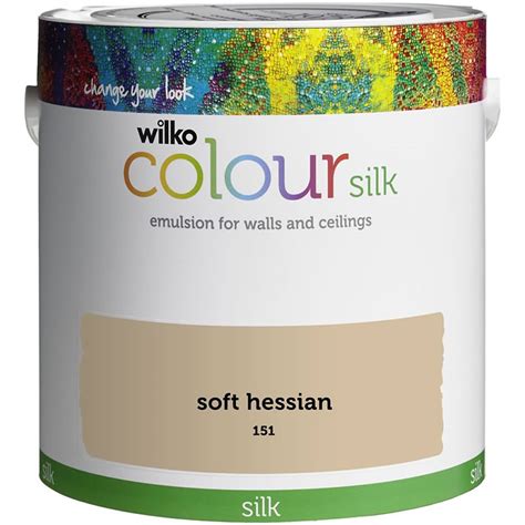 Wilko Soft Hessian Silk Emulsion Paint L Wilko