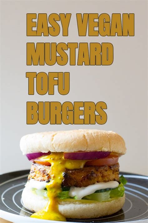 Easy Vegan Sweet Mustard Tofu Burgers Planet Veggie