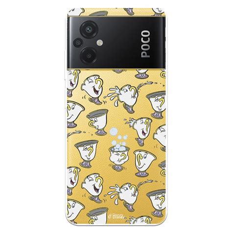 Funda Para Xiaomi Poco M5 Oficial De Disney Chip Potts Siluetas La