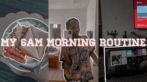 My Realistic And Productive 6am Morning Routine Youtube