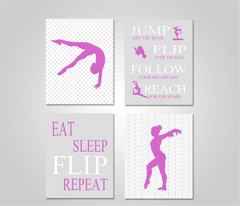 Gymnastics Wall Art Gymnastics Wall Decor Gymnastics | Etsy