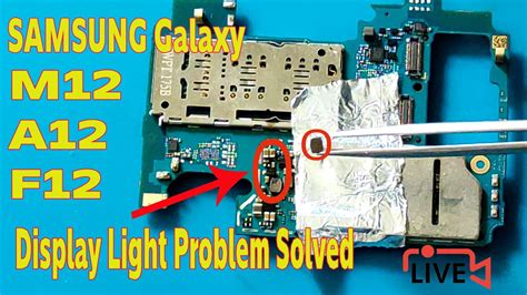 SAMSUNG M12 A12 F12 Display Lighting Solution SAMSUNG Galaxy M12