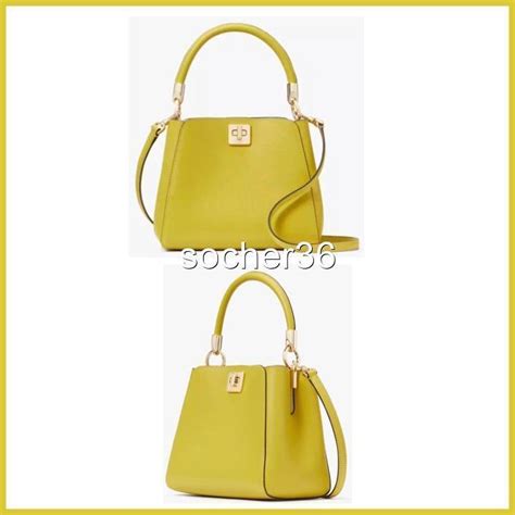 Kate Spade Phoebe Refined Grain Leather Top Handle Satchel Lime Kf