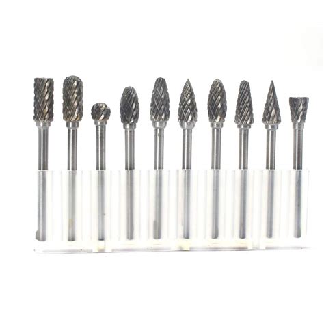 Yufutol Carbide Burr Set Pcs Double Cut Solid Carbide Rotary Burrs