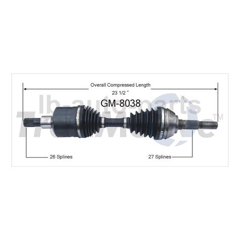 Trakmotive Fits Chevrolet Blazer S X Cv Axle Shaft Front Left Front