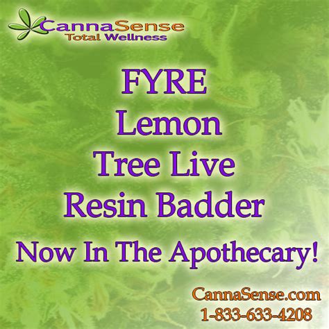 Lemon Tree Live Resin Badder Cannasense